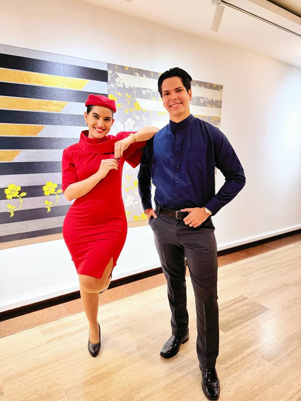 Flight attendant and flight dispatcher at the 360ATC campus